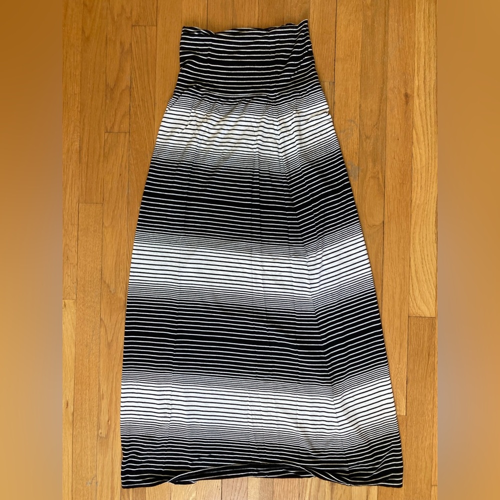 Max Studio Striped Maxi Skirt, Size M